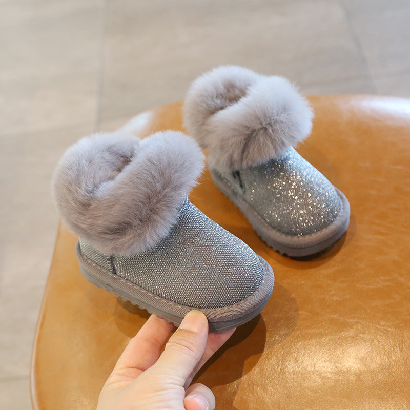 Shiny and Fur Children's Boots