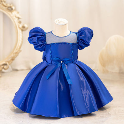 Pearls and Bow Party Dress