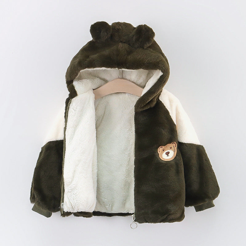 Children's Plush Teddy Bear Coat