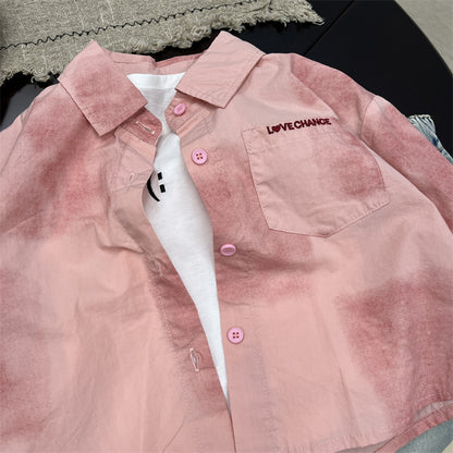 Pink Pocket Children's Shirt