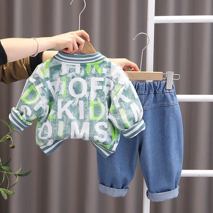 Men's Children's Set 3 Pieces Letter