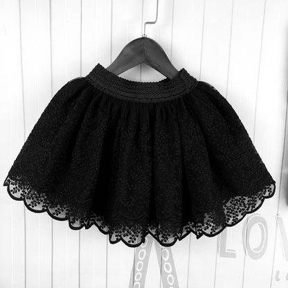 Elastic Pleated Skirt