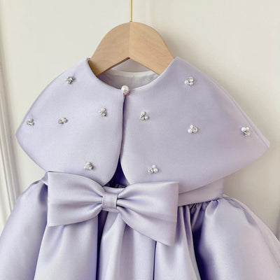 Purple Lace Children's Party Dress