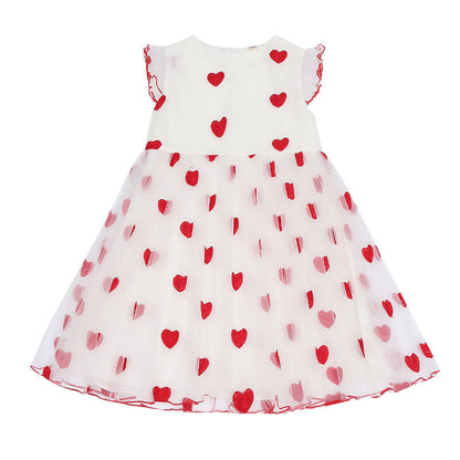 Little Hearts Tulle Children's Dress