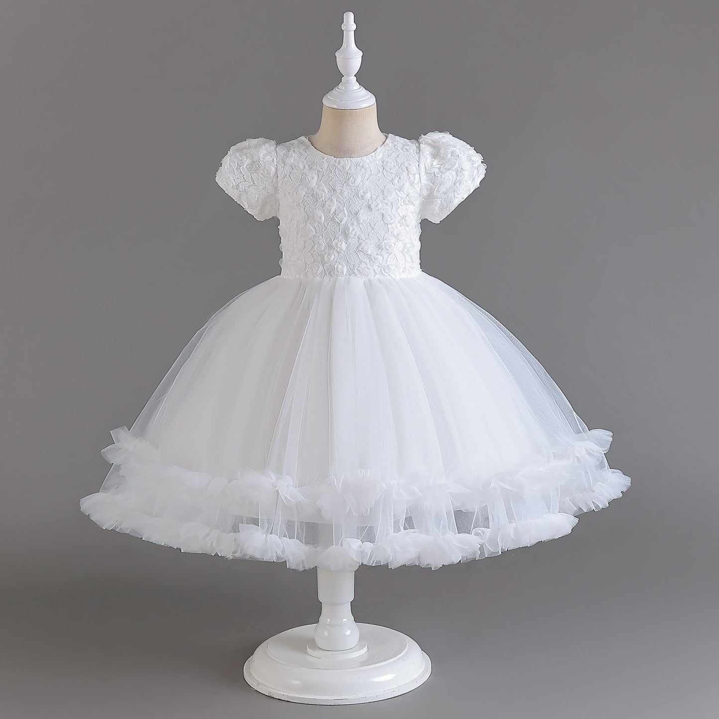 Tulle Flowers Children's Party Dress