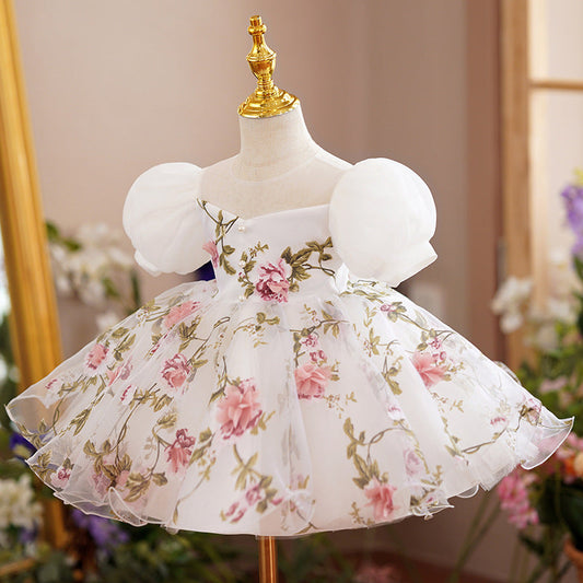 Lace Floral Children's Party Dress