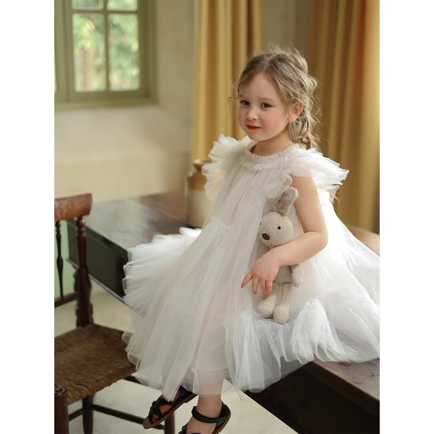 Children's White Tulle Dress