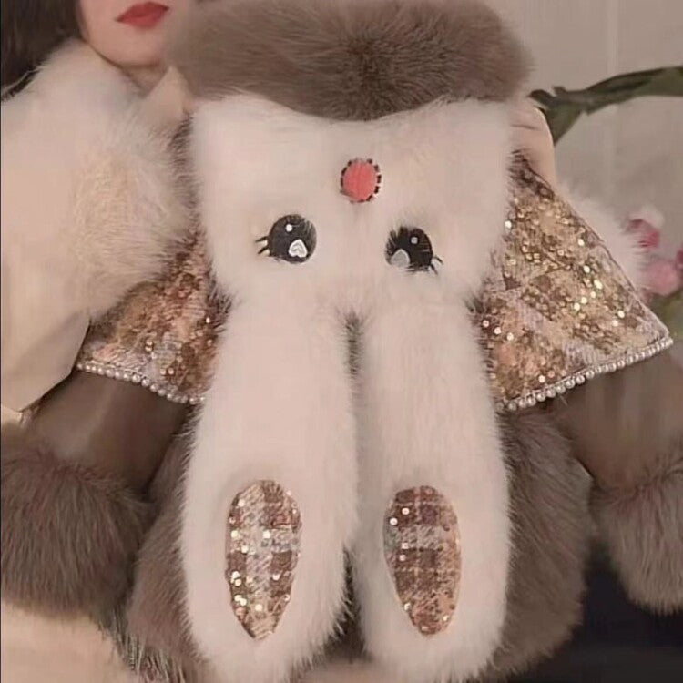 Children's Tuwwed and Bunny Fur Coat