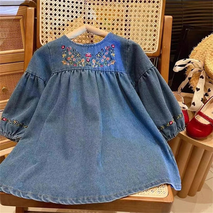 Children's Dress Jeans Flowers