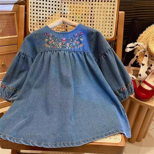 Children's Dress Jeans Flowers