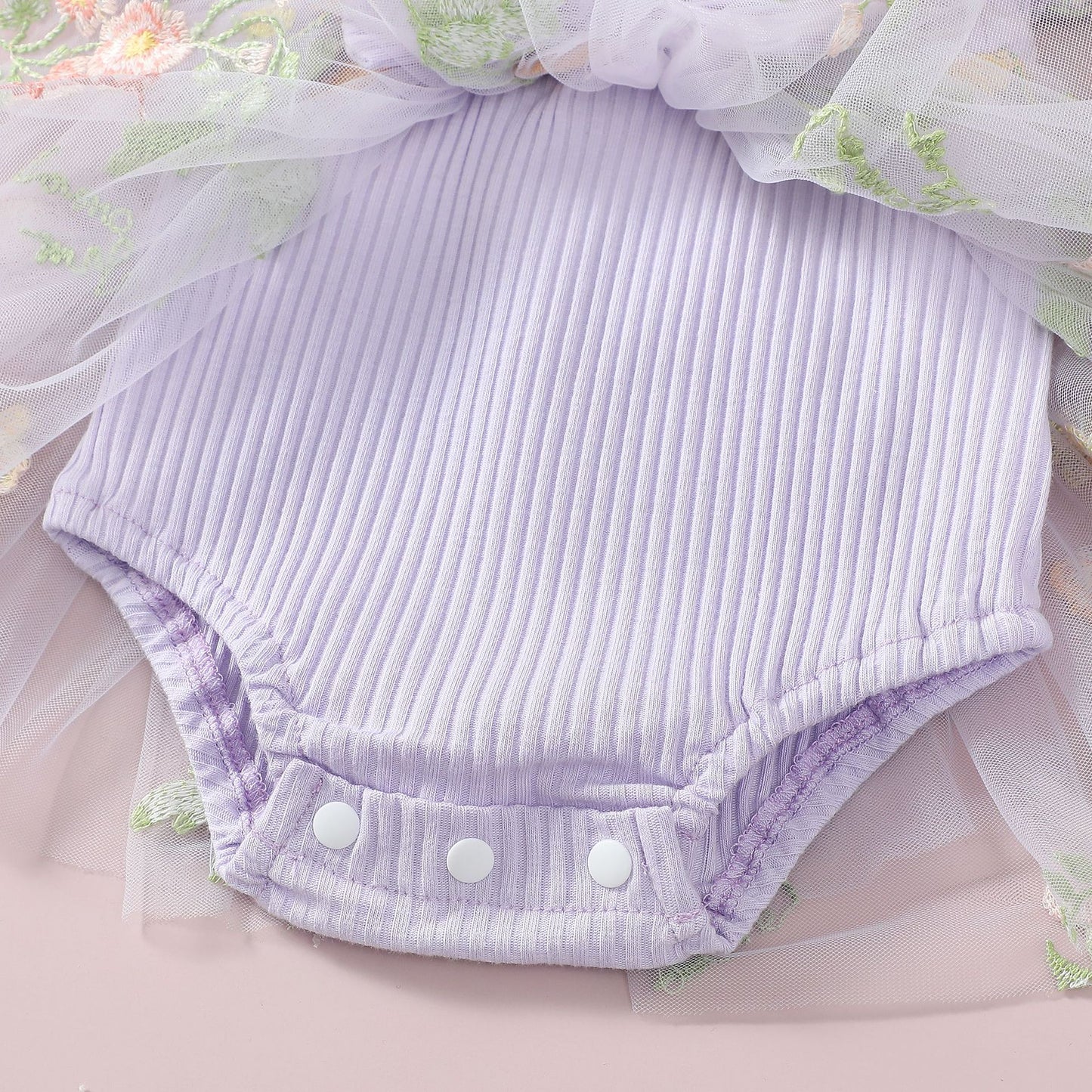 Floral Bow Infant Bodysuit