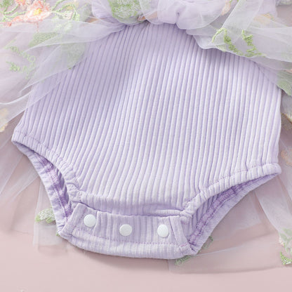 Floral Bow Infant Bodysuit