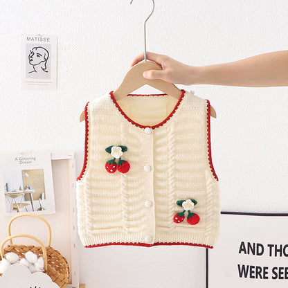 Cerejinha Women's Knitted Children's Vest