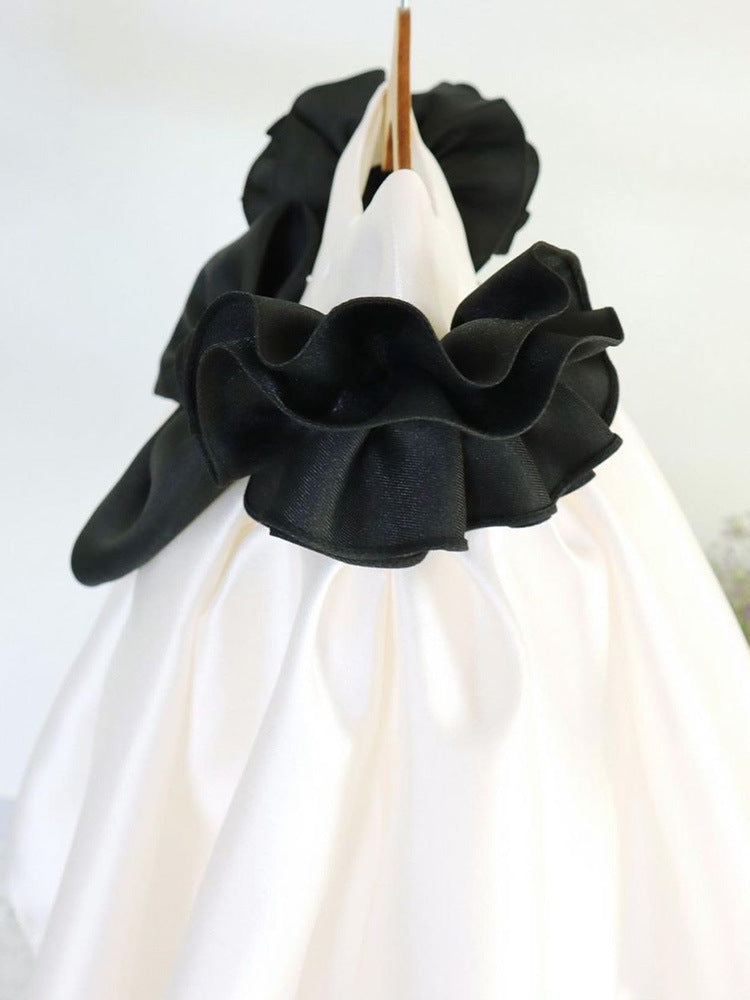 White and Black Party Dress