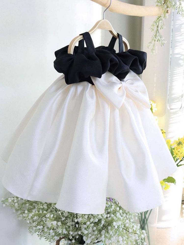 White and Black Party Dress