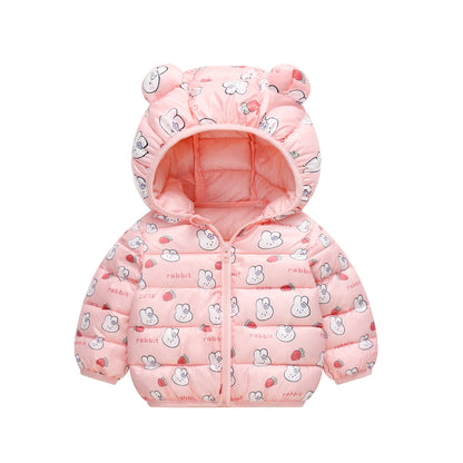 Puffer Children's Jacket Ear Prints