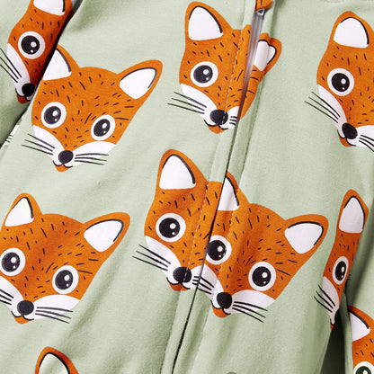 Children's Zipper Fox Jumpsuit