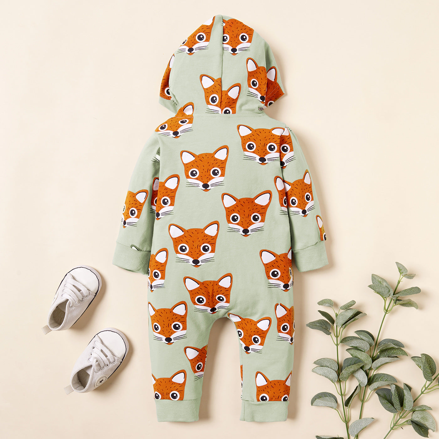 Children's Zipper Fox Jumpsuit