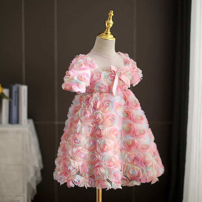 Pink Flowers Children's Dress