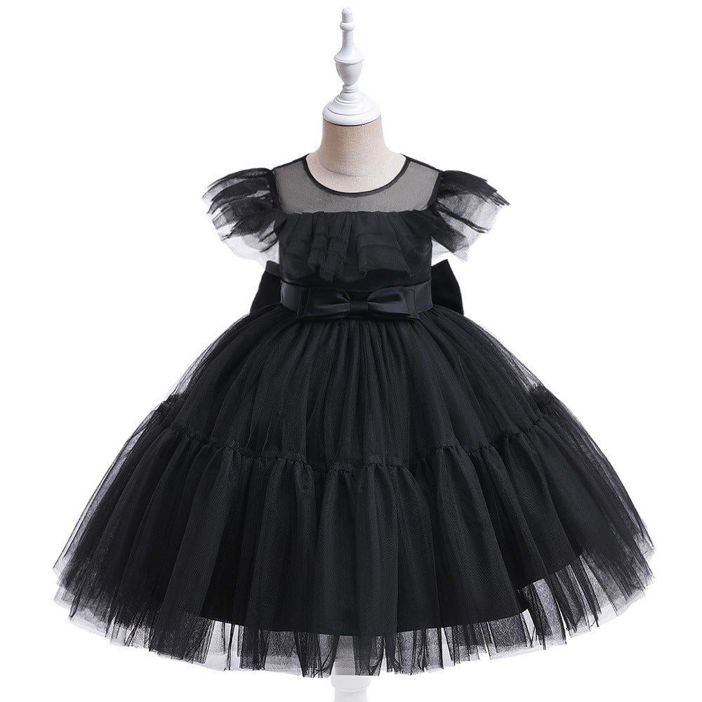 Children's pleated tulle dress