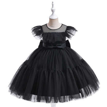 Children's pleated tulle dress