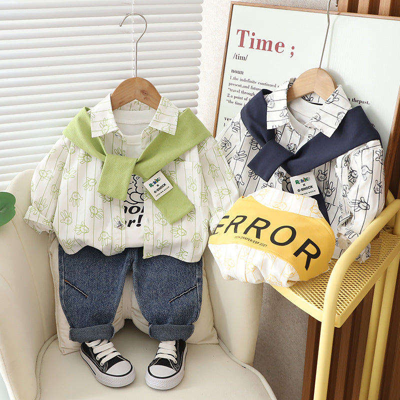 Children's Set 3 Pieces Shirt and Jeans