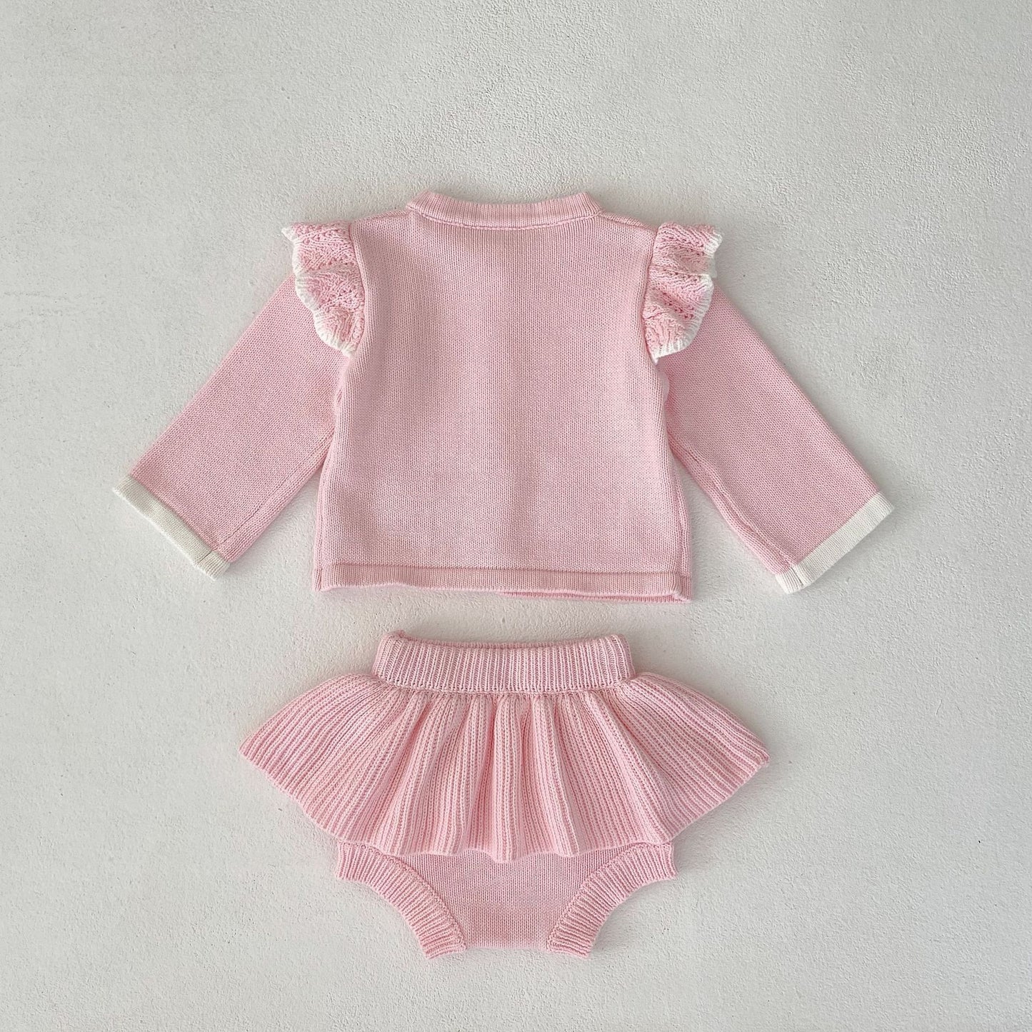 Pink Knit Girls' Infant Set