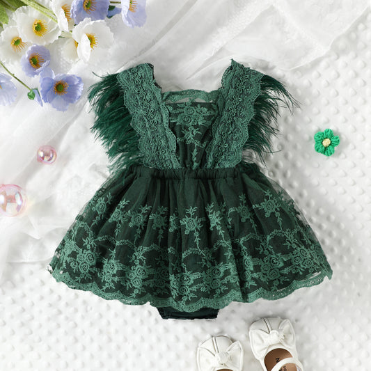 Infant Lace Christmas Dress