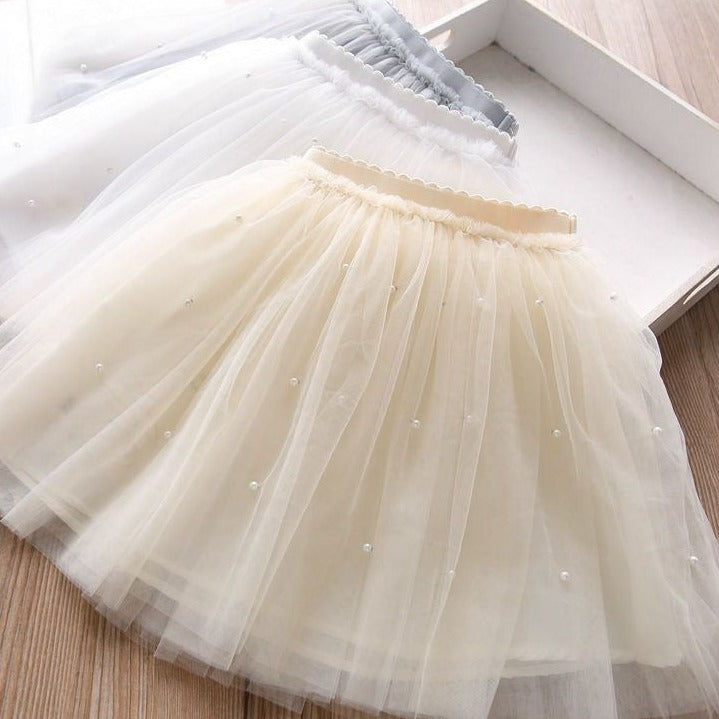 Pearl Tulle Children's Skirt