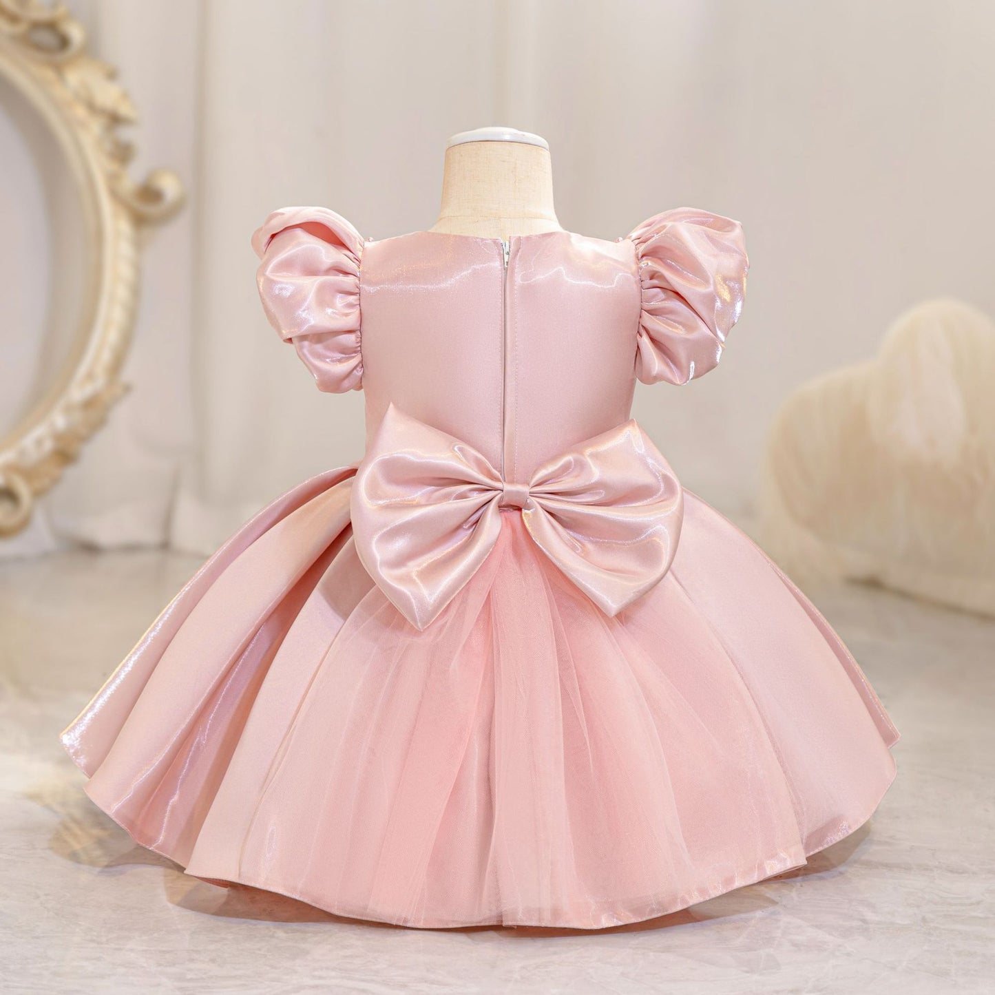 Pearls and Bow Party Dress