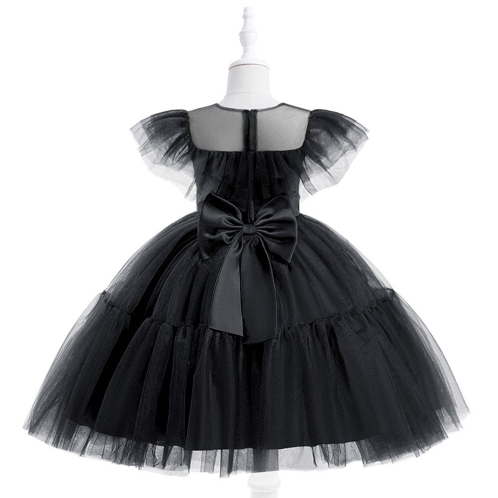 Children's pleated tulle dress