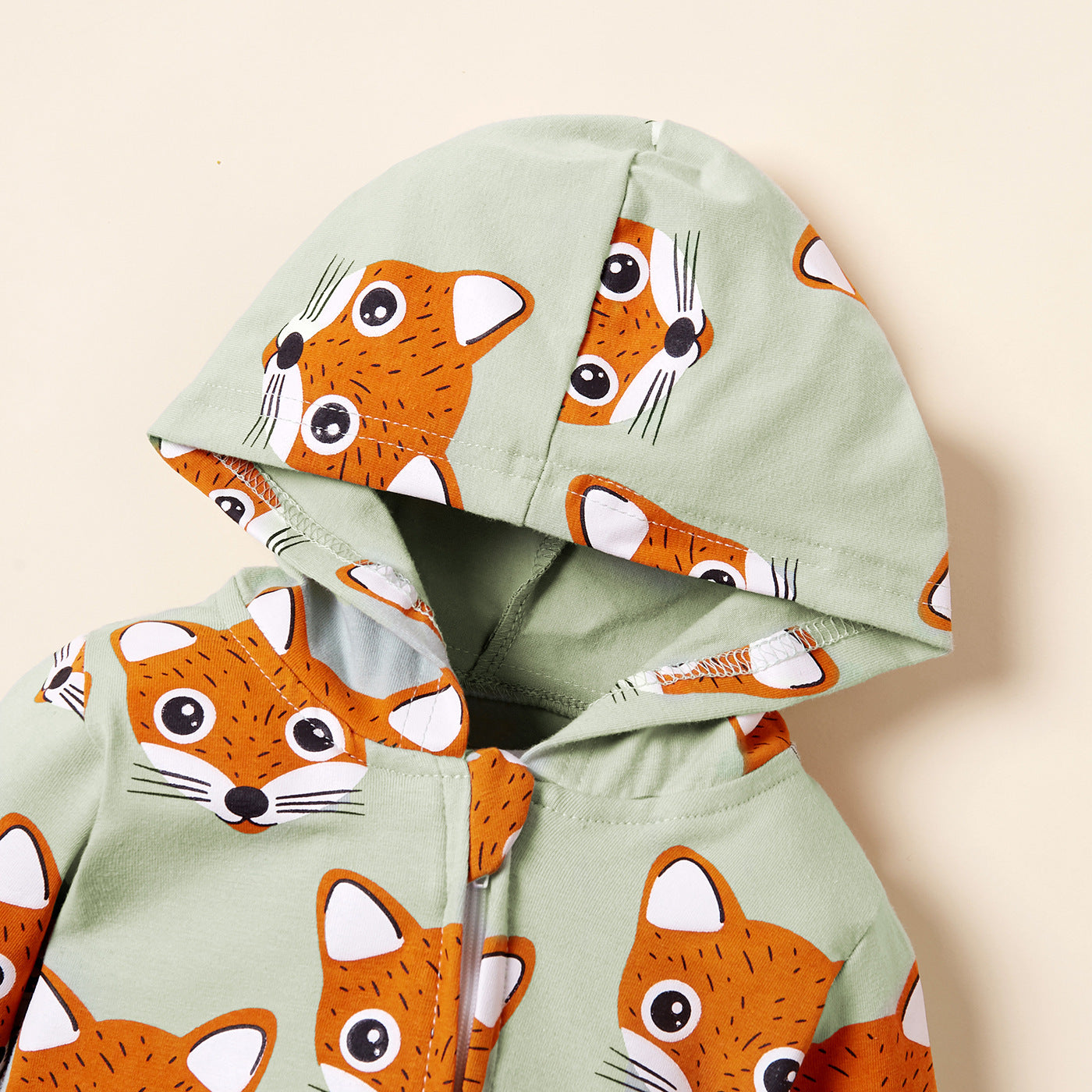 Children's Zipper Fox Jumpsuit