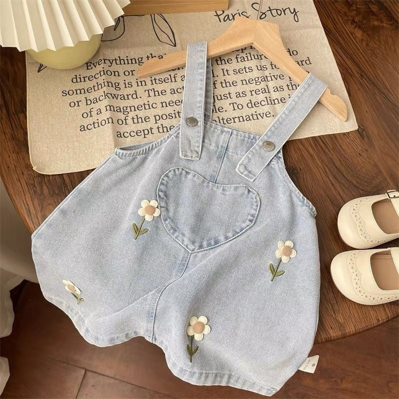 Girls' Infant Set Jeans Flowers