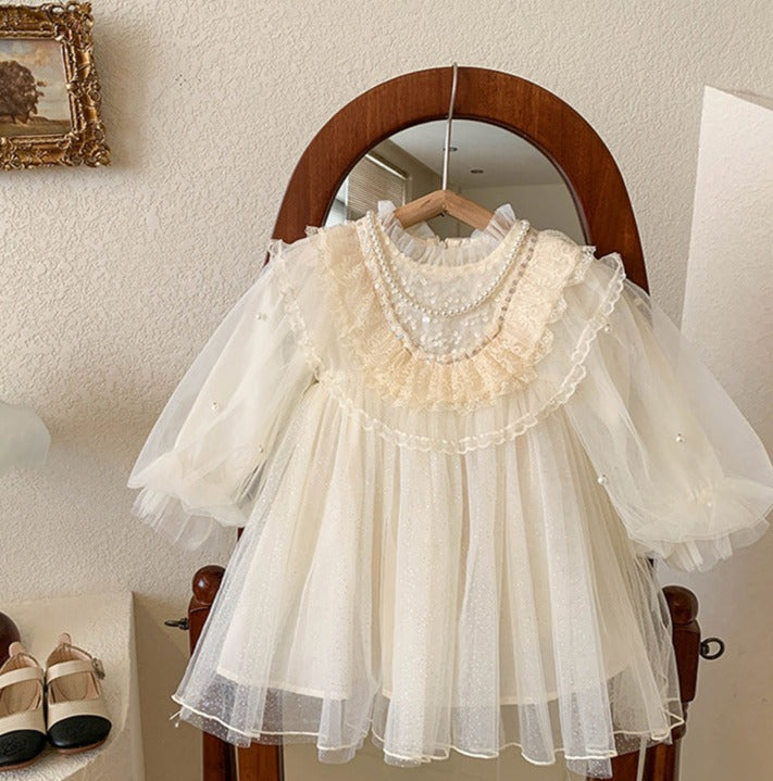 Children's Tulle Lace and Glitter Dress