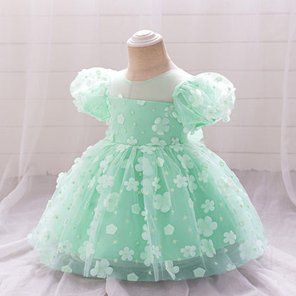 Butterfly Green Children's Dress