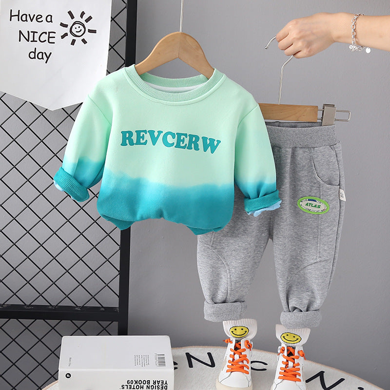 Children's Men's Winter Sweatshirt Set