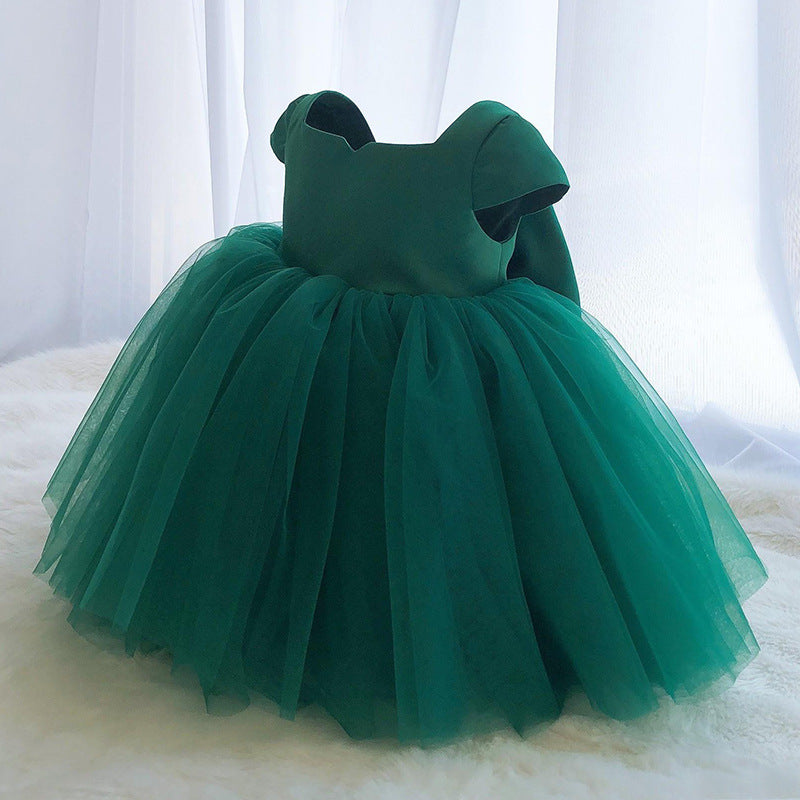 Children's Tulle and Bow Party Dress