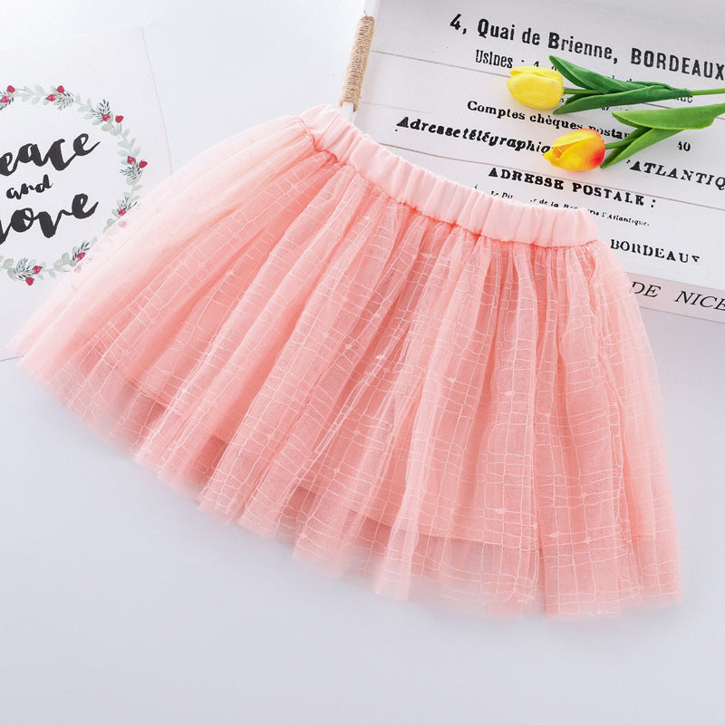 Stretch tulle skirt