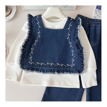 Girls' Infant Set 3 Pieces Jeans