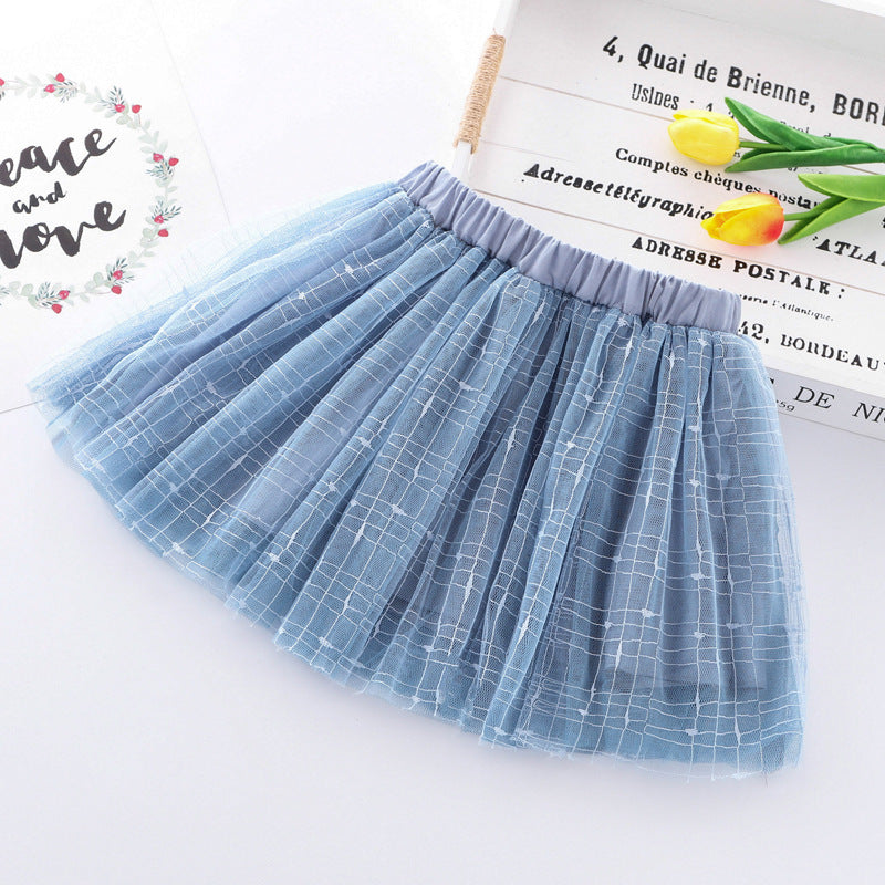 Stretch tulle skirt