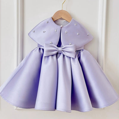 Purple Lace Children's Party Dress