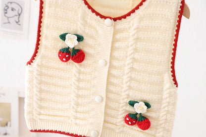 Cerejinha Women's Knitted Children's Vest