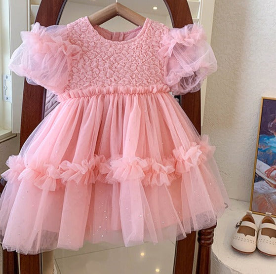 Children's Puffy Tulle Party Dress