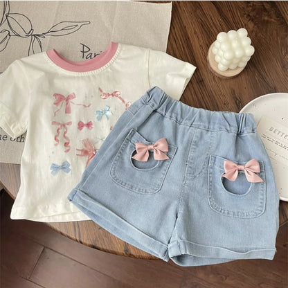 Girls' Infant Shorts Jeans Bows