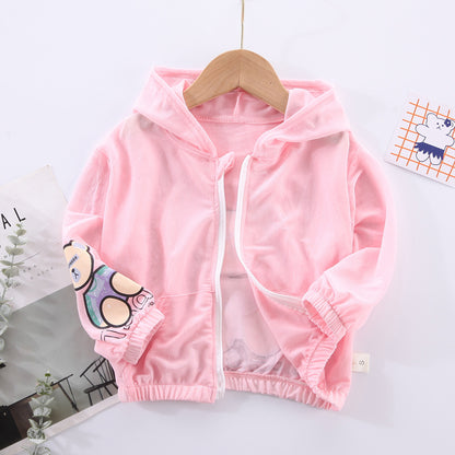 Children's Bear Zipper Blouse