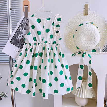 Green Polka Dot Children's Dress