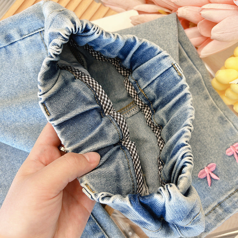 Girls' Infant Jeans Pants with Bows