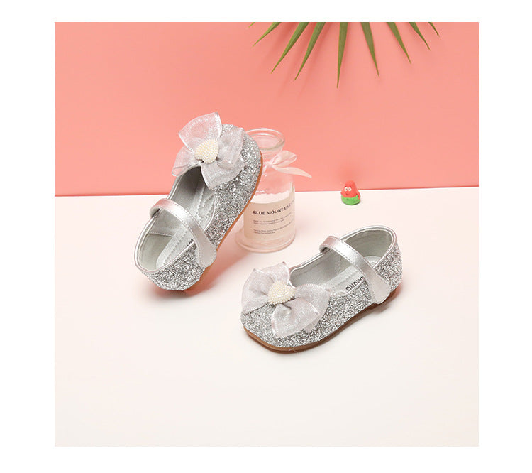 Girls' Shiny Little Heart Children's Shoes