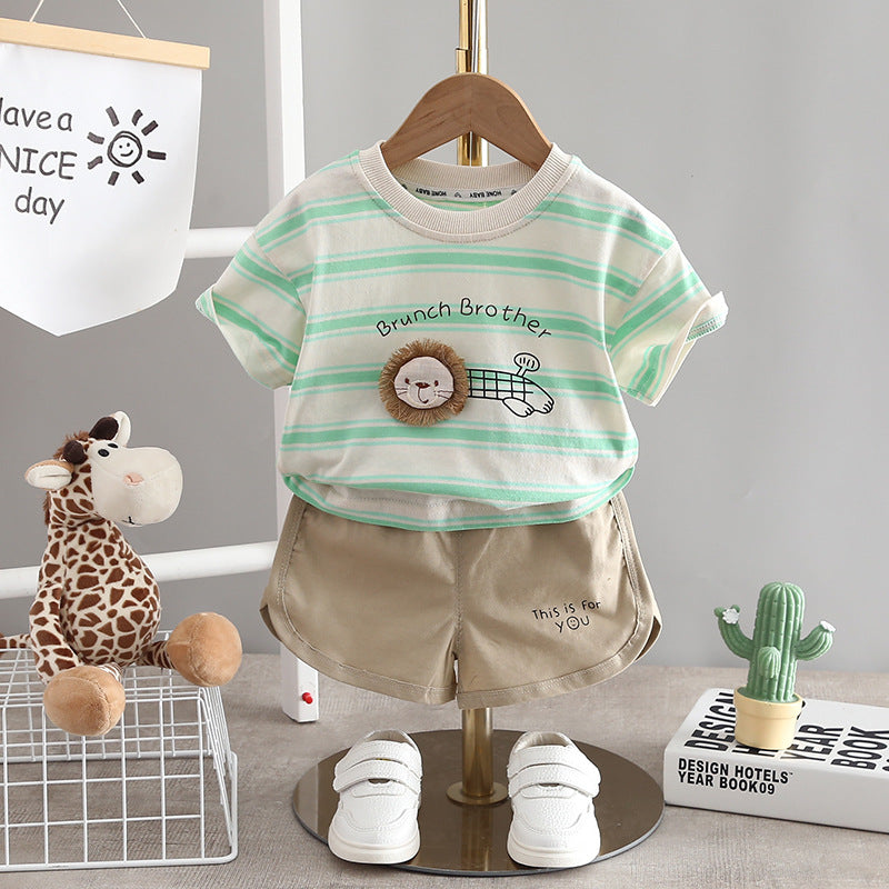 Children's Set Men's Little Lion Stripes