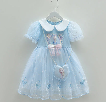 Children's Tulle Elsa Frozen Dress